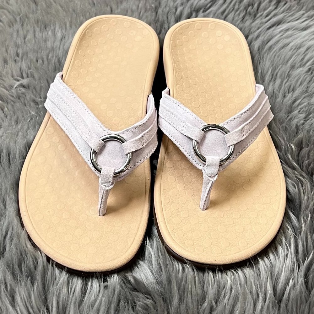 Vionic | Women's Tide Aloe Toe Thong Sandal | Lavender | Size 8